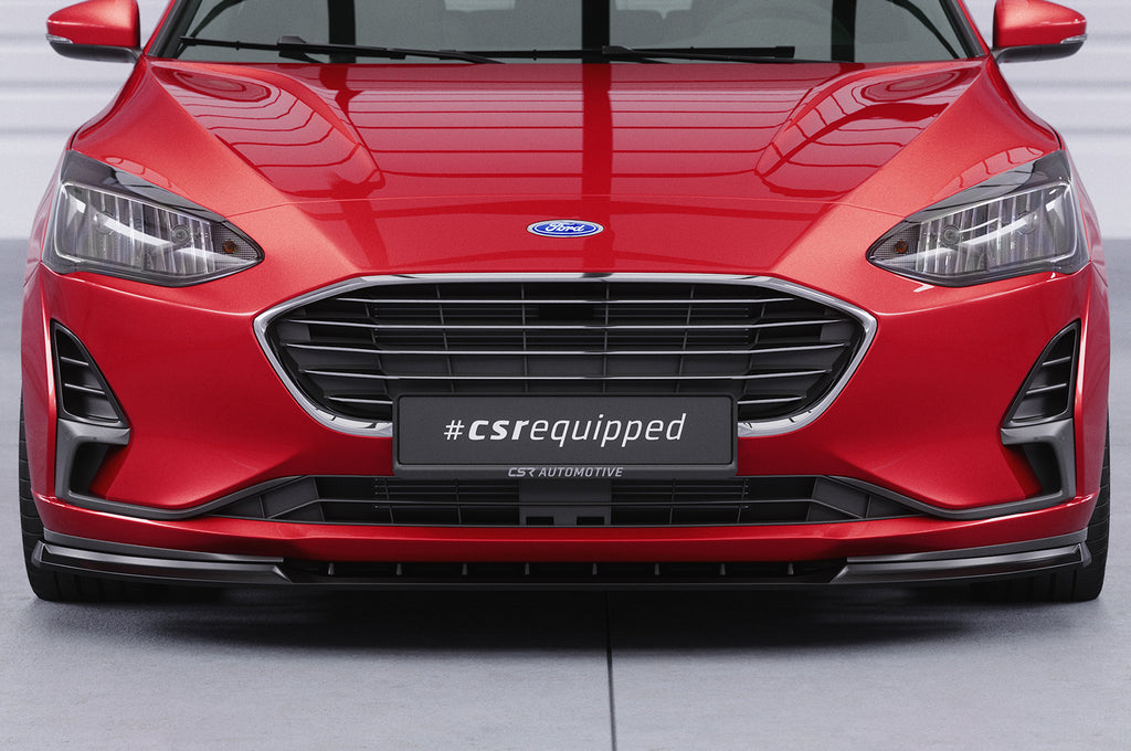 CSR Frontspoiler | Cup-Spoilerlippe mit ABE für Ford Focus MK4 CSL606-S Strukturiert schwarz matt (keine Lackierung erforderlich)