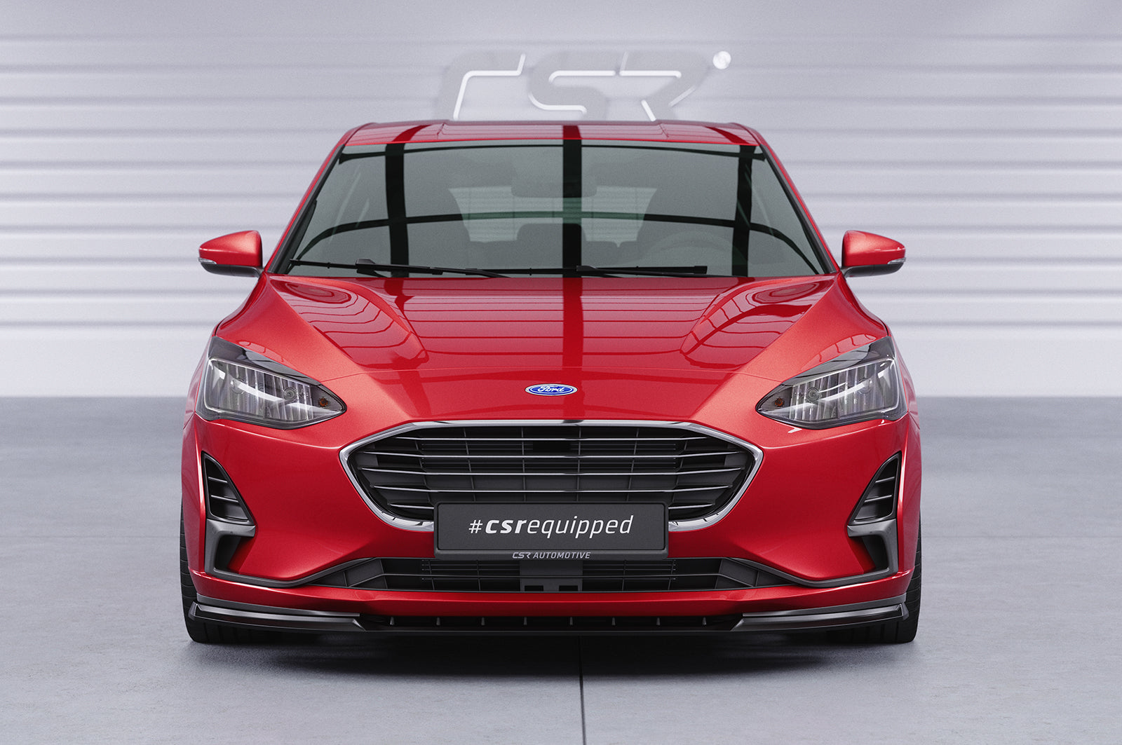 CSR Frontspoiler | Cup-Spoilerlippe mit ABE für Ford Focus MK4 CSL606-S Strukturiert schwarz matt (keine Lackierung erforderlich)