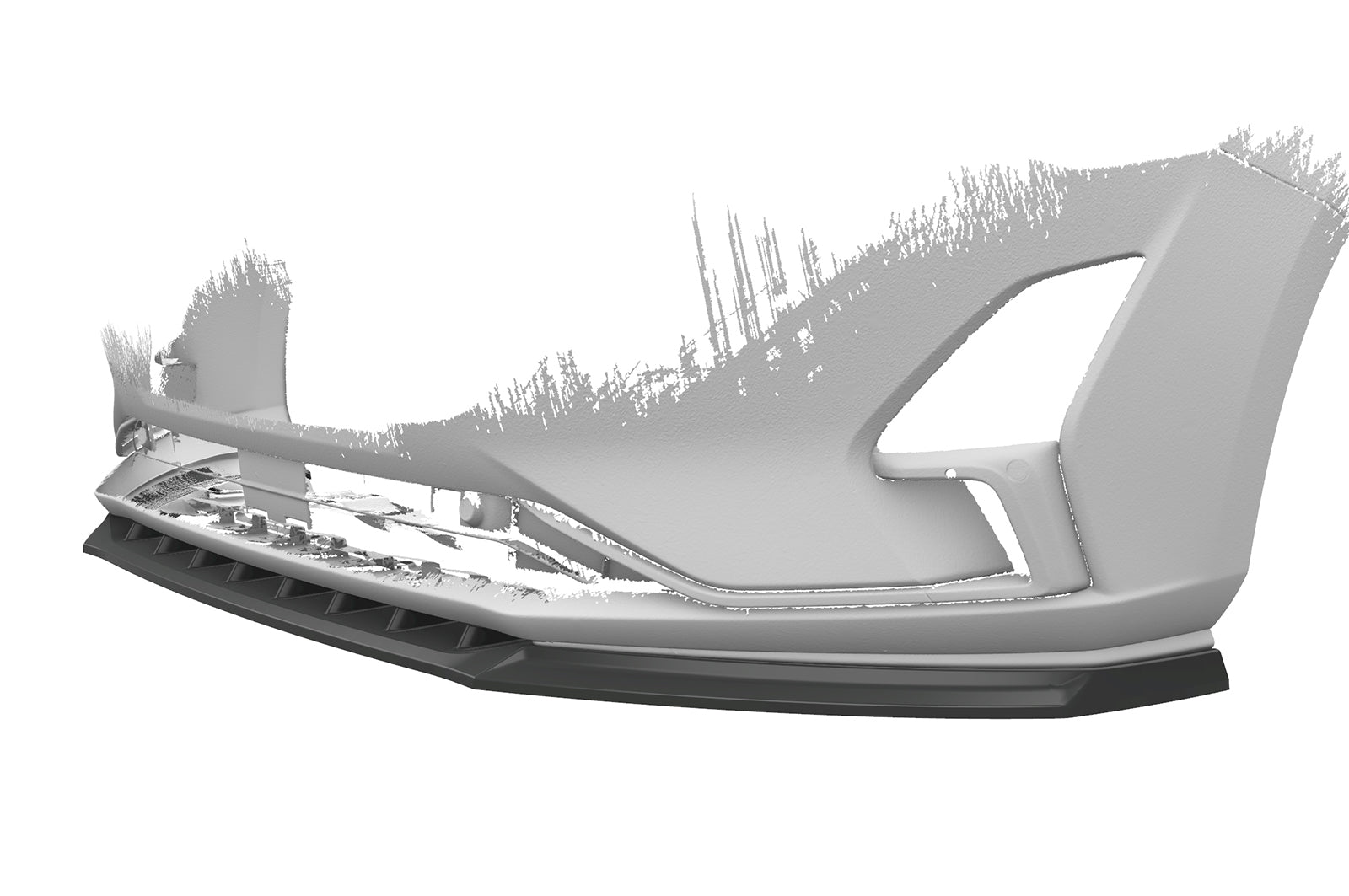 CSR Frontspoiler | Cup-Spoilerlippe mit ABE für Ford Focus MK4 CSL606-S Strukturiert schwarz matt (keine Lackierung erforderlich)