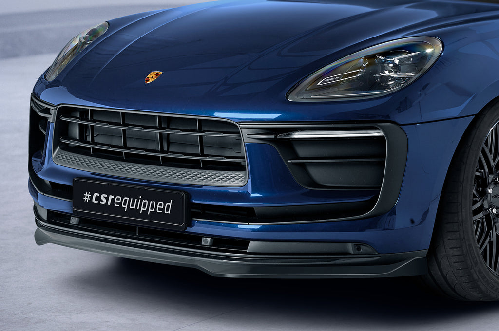 CSR Frontspoiler | Cup-Spoilerlippe mit ABE für Porsche Macan CSL608-L Unlackiert roh (Lackierung erforderlich)
