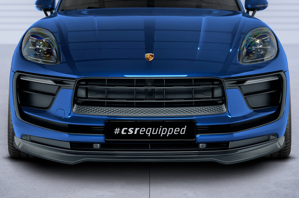 CSR Frontspoiler | Cup-Spoilerlippe mit ABE für Porsche Macan CSL608-L Unlackiert roh (Lackierung erforderlich)
