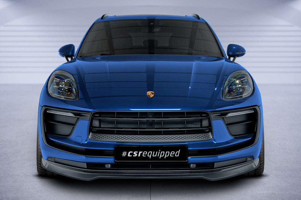 CSR Frontspoiler | Cup-Spoilerlippe mit ABE für Porsche Macan CSL608-L Unlackiert roh (Lackierung erforderlich)