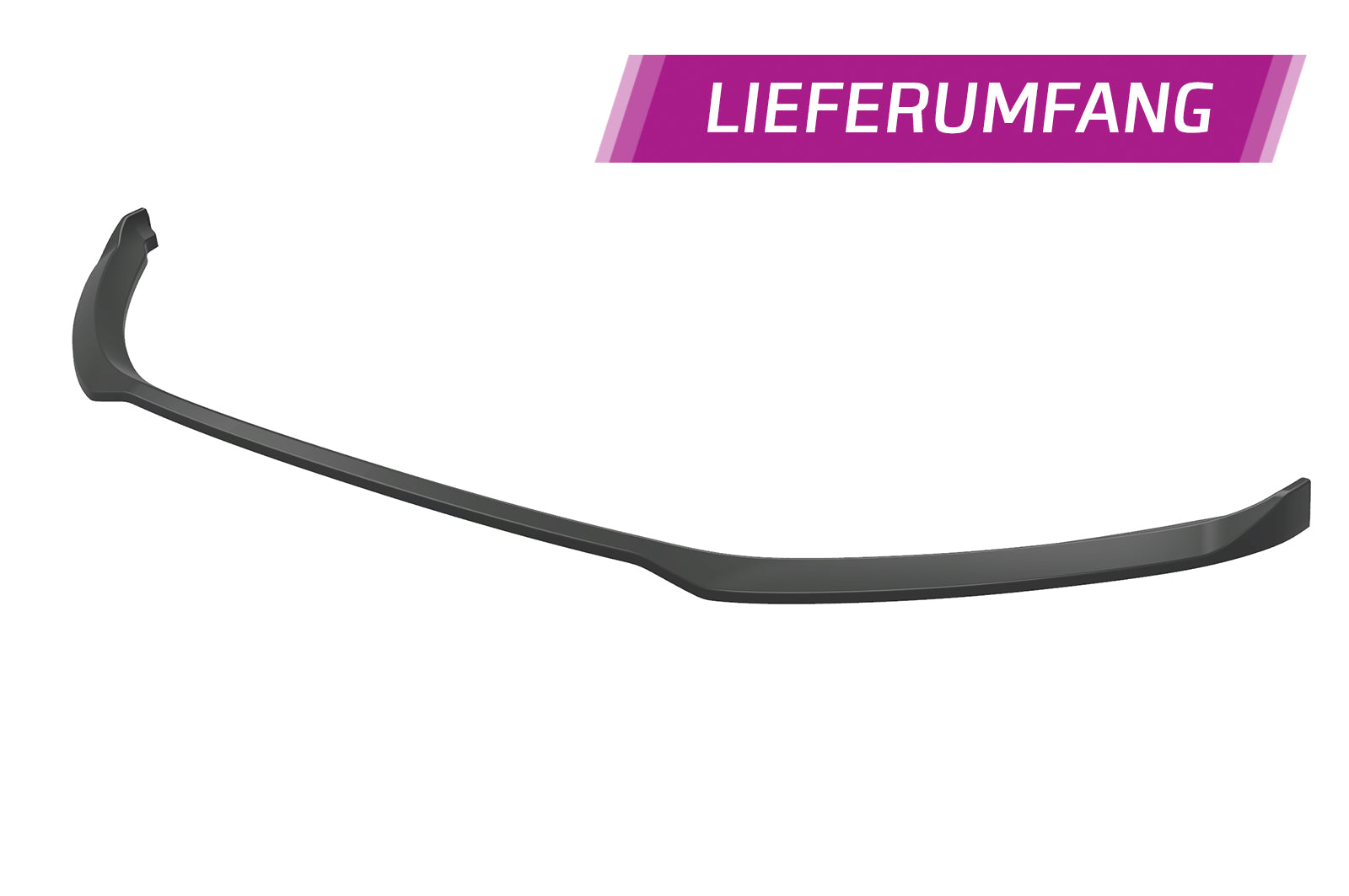 CSR Frontspoiler | Cup-Spoilerlippe mit ABE für Porsche Macan CSL608-C Carbon Look Hochglanz (keine Lackierung erforderlich)