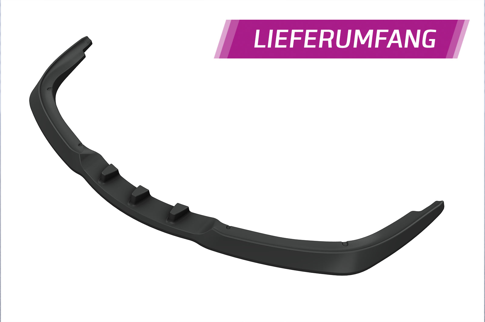CSR Frontspoiler | Cup-Spoilerlippe mit ABE für Porsche 987c Cayman CSL609-G Glossy schwarz Hochglanz (keine Lackierung erforderlich)