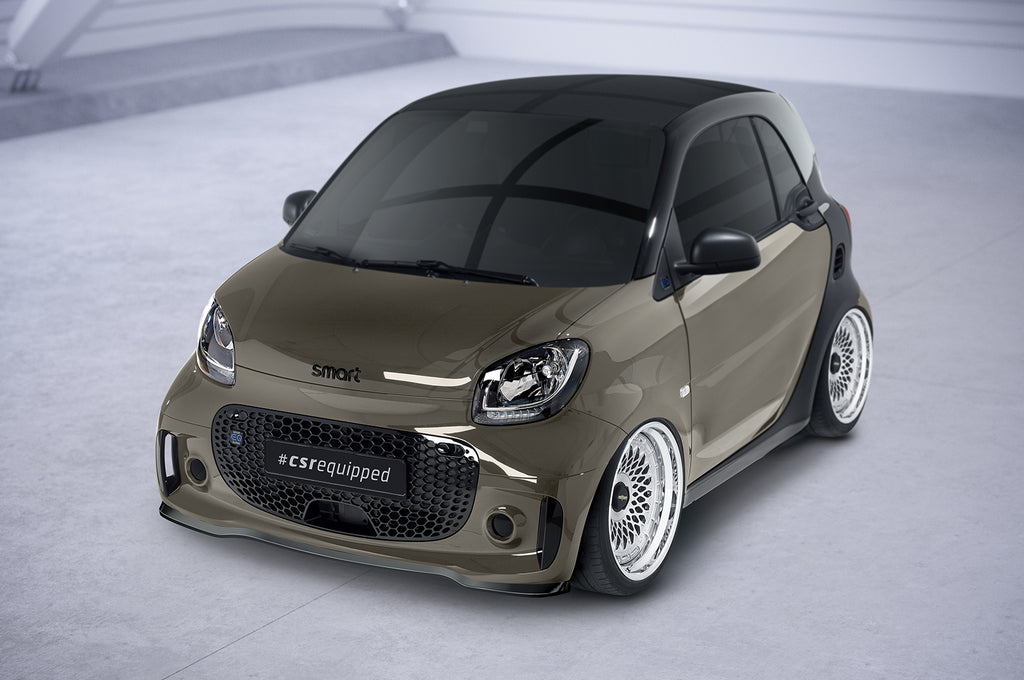 CSR Frontspoiler | Cup-Spoilerlippe mit ABE für Smart EQ fortwo (fortwo 453) CSL610-G Glossy schwarz Hochglanz (keine Lackierung erforderlich)