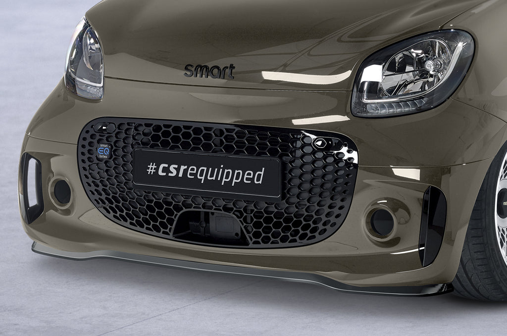 CSR Frontspoiler | Cup-Spoilerlippe mit ABE für Smart EQ fortwo (fortwo 453) CSL610-G Glossy schwarz Hochglanz (keine Lackierung erforderlich)