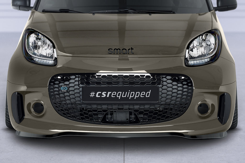 CSR Frontspoiler | Cup-Spoilerlippe mit ABE für Smart EQ fortwo (fortwo 453) CSL610-G Glossy schwarz Hochglanz (keine Lackierung erforderlich)