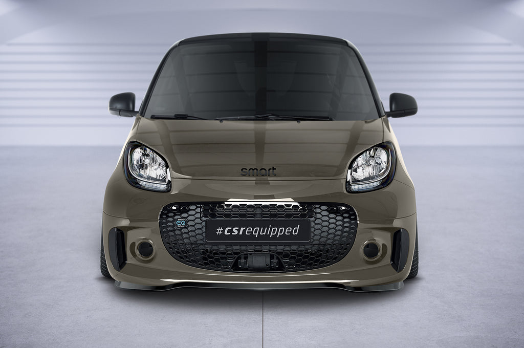 CSR Frontspoiler | Cup-Spoilerlippe mit ABE für Smart EQ fortwo (fortwo 453) CSL610-G Glossy schwarz Hochglanz (keine Lackierung erforderlich)