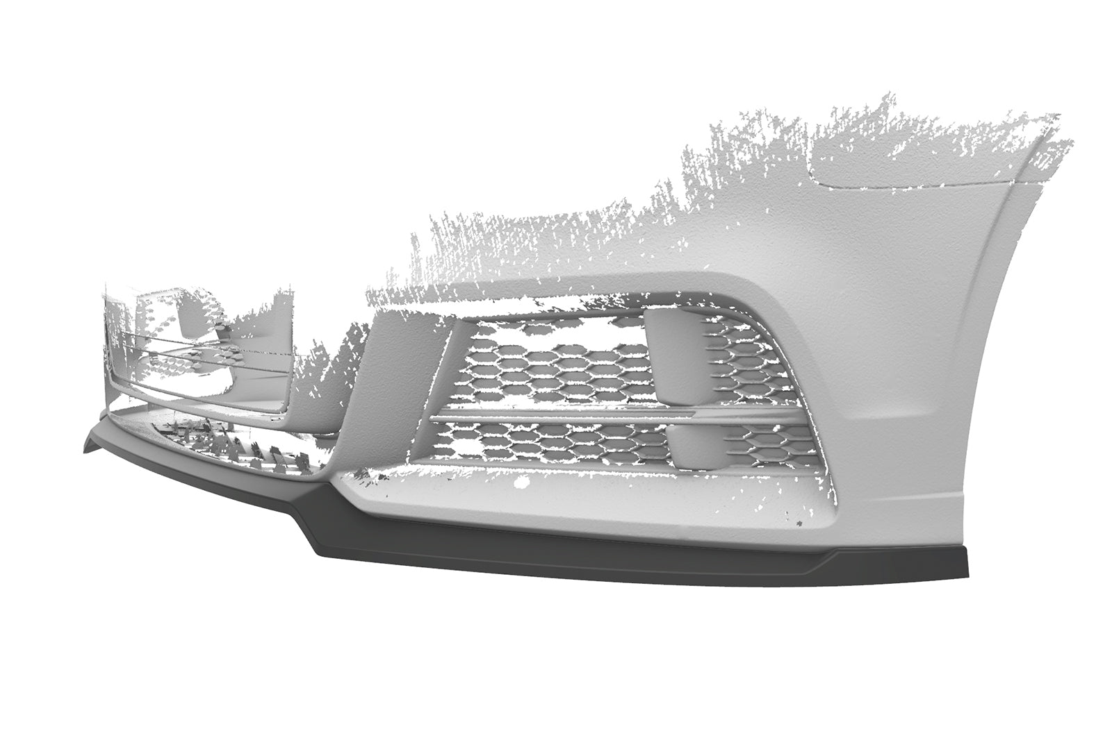 CSR Frontspoiler | Cup-Spoilerlippe mit ABE für Audi A3 S-Line / S3 8V CSL612-C Carbon Look Hochglanz (keine Lackierung erforderlich)