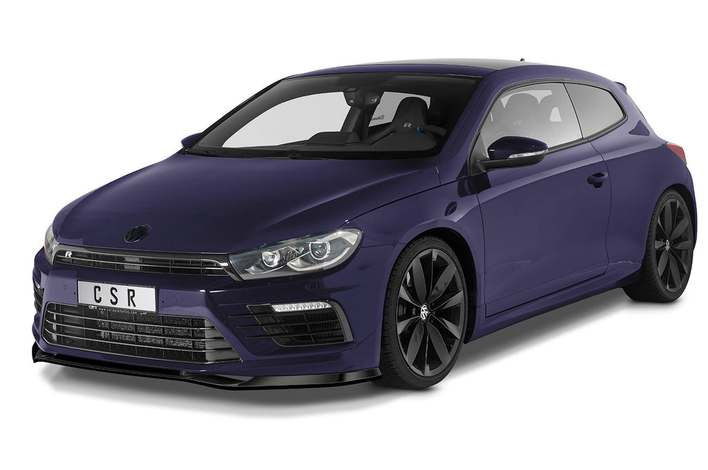 CSR Frontspoiler | Cup-Spoilerlippe mit ABE für VW Scirocco (Typ 13) R CSL617-S Strukturiert schwarz matt (keine Lackierung erforderlich)