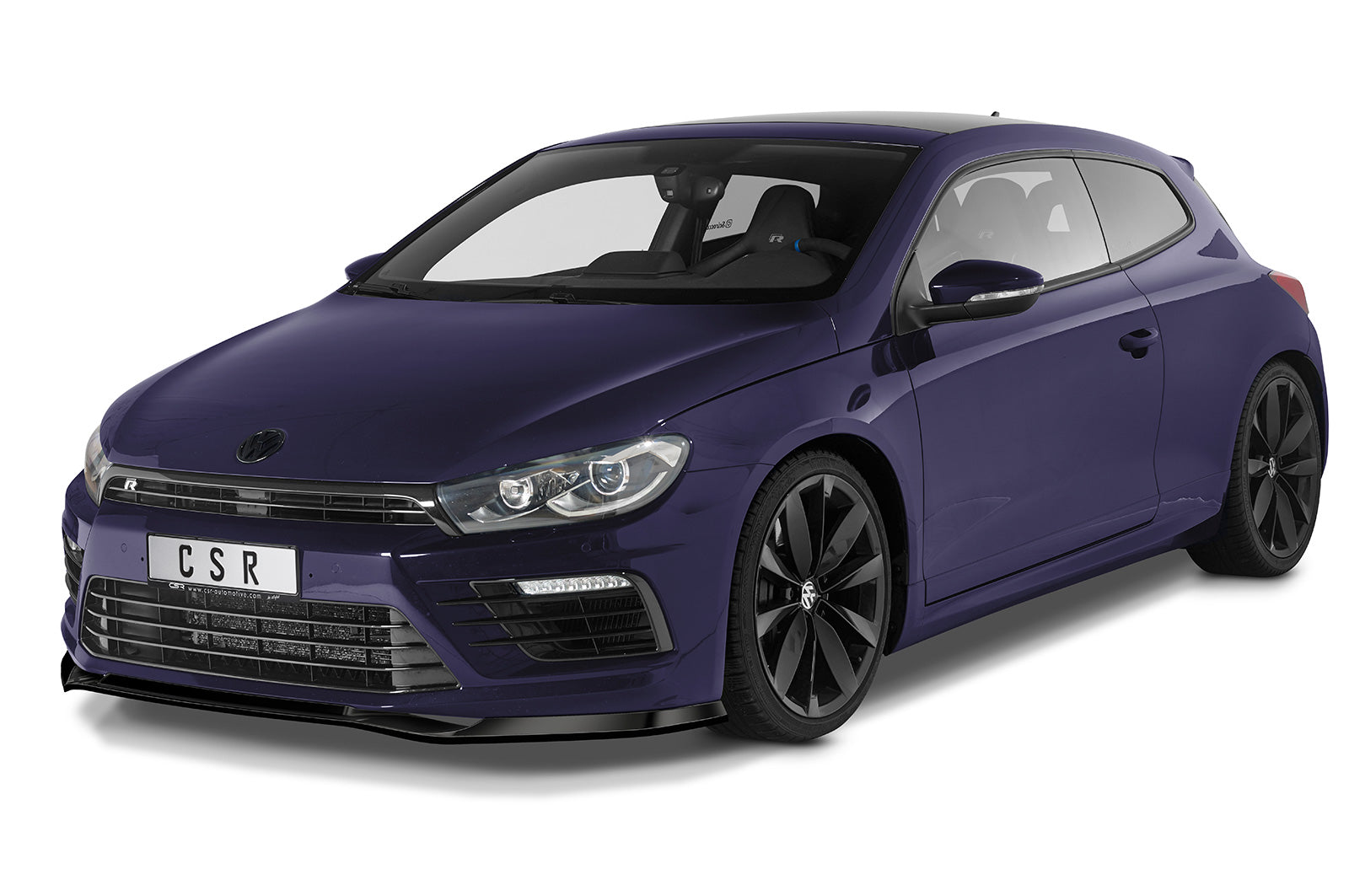 CSR Frontspoiler | Cup-Spoilerlippe mit ABE für VW Scirocco (Typ 13) R CSL617-L Unlackiert roh (Lackierung erforderlich)