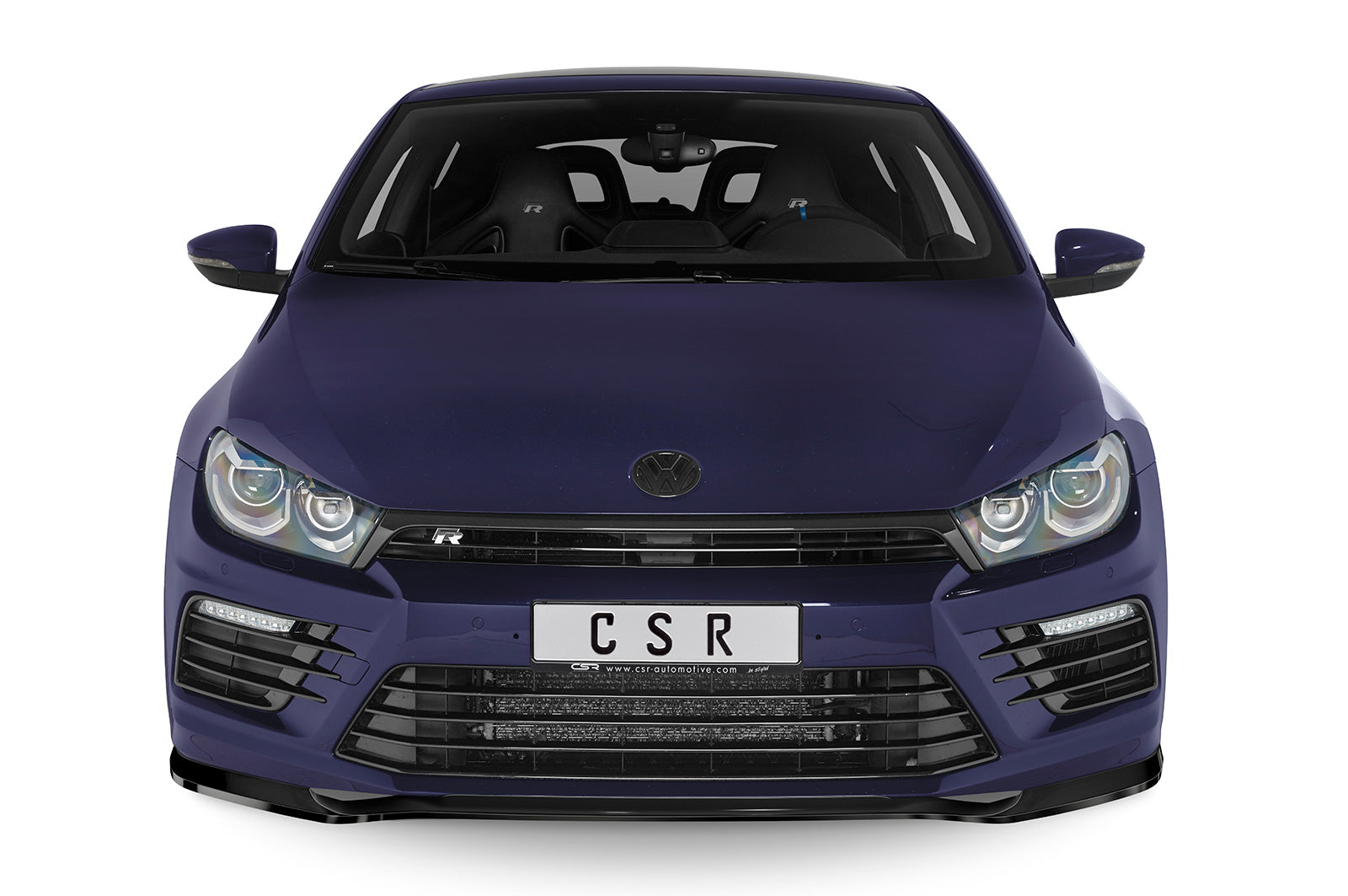 CSR Frontspoiler | Cup-Spoilerlippe mit ABE für VW Scirocco (Typ 13) R CSL617-S Strukturiert schwarz matt (keine Lackierung erforderlich)