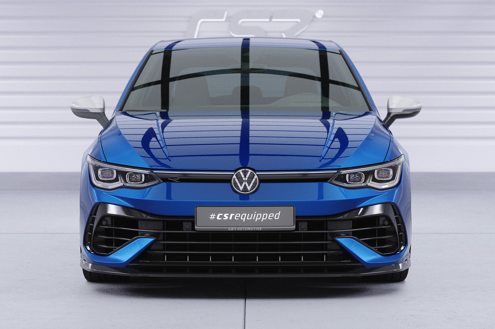 CSR Frontspoiler | Cup-Spoilerlippe mit ABE für VW Golf 8 (CD) R CSL618-S Strukturiert schwarz matt (keine Lackierung erforderlich)