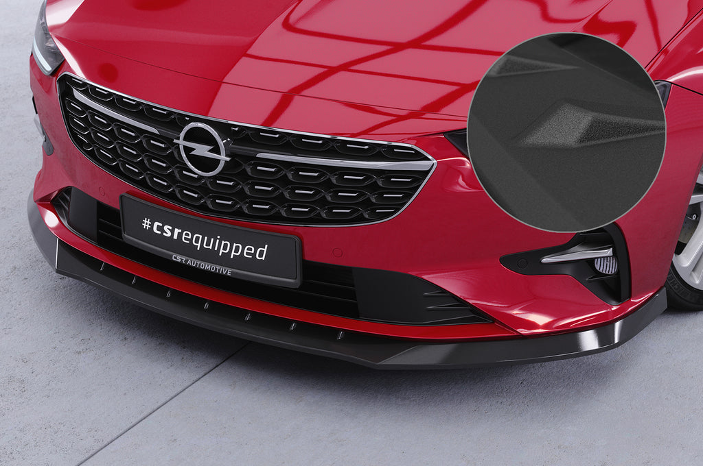 CSR Frontspoiler | Cup-Spoilerlippe mit ABE für Opel Insignia B CSL619-S Strukturiert schwarz matt (keine Lackierung erforderlich)