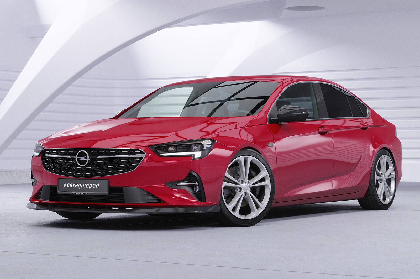CSR Frontspoiler | Cup-Spoilerlippe mit ABE für Opel Insignia B CSL619-S Strukturiert schwarz matt (keine Lackierung erforderlich)