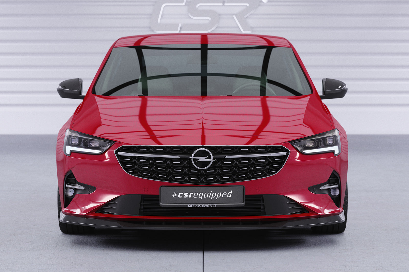 CSR Frontspoiler | Cup-Spoilerlippe mit ABE für Opel Insignia B CSL619-S Strukturiert schwarz matt (keine Lackierung erforderlich)