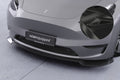 CSR Frontspoiler | Cup-Spoilerlippe mit ABE für Tesla Model Y CSL620-G Glossy schwarz Hochglanz (keine Lackierung erforderlich)
