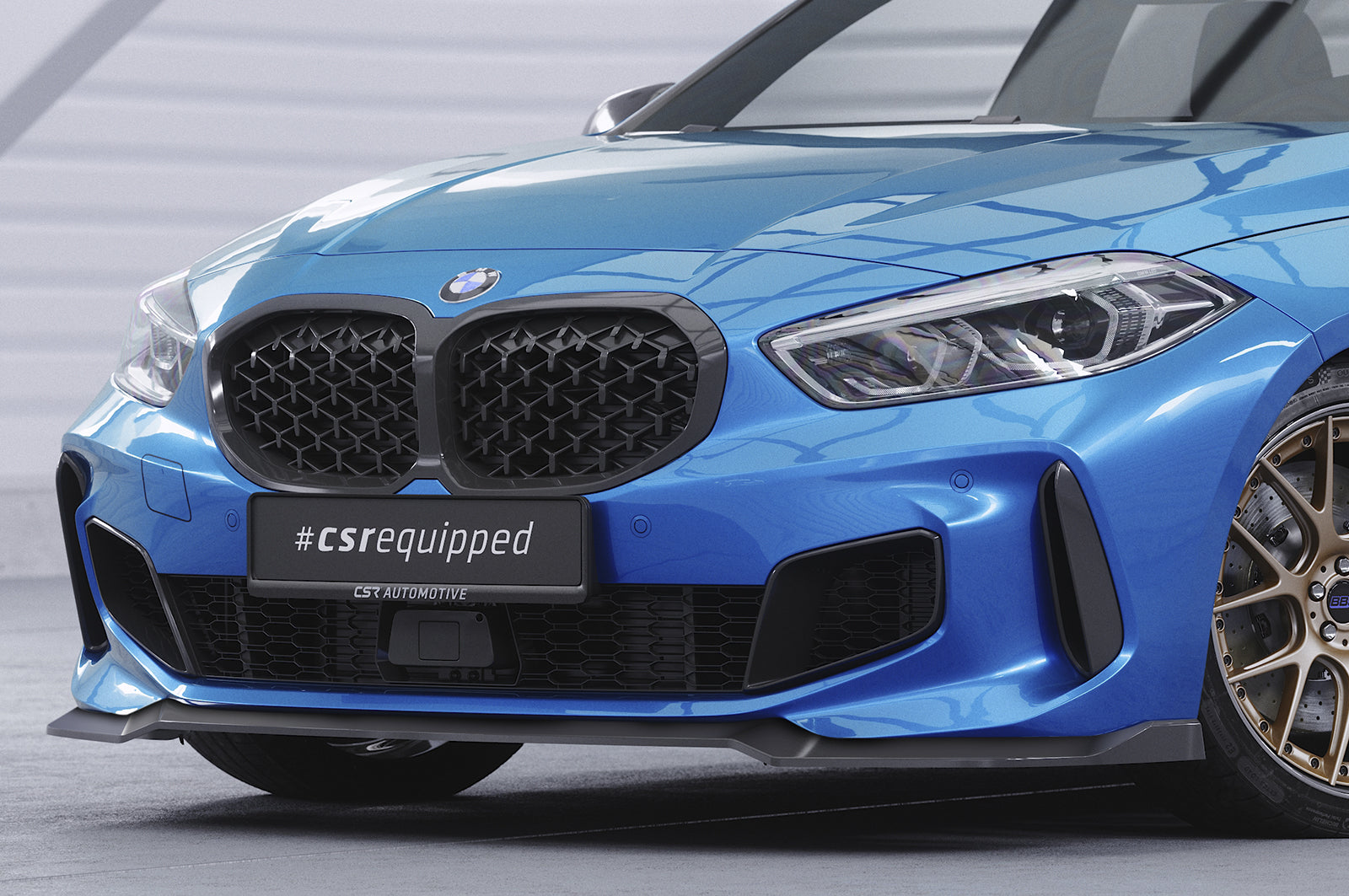 CSR Frontspoiler | Cup-Spoilerlippe mit ABE für BMW 1er F40 M-Paket CSL621