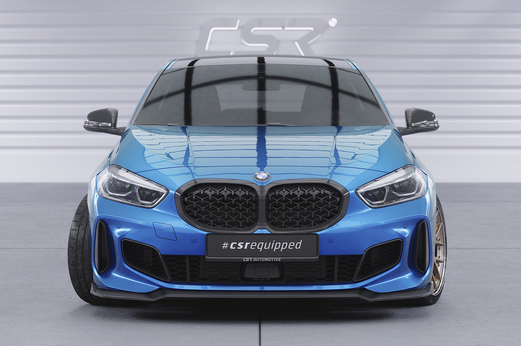 CSR Frontspoiler | Cup-Spoilerlippe mit ABE für BMW 1er F40 M-Paket CSL621-L Unlackiert roh (Lackierung erforderlich)