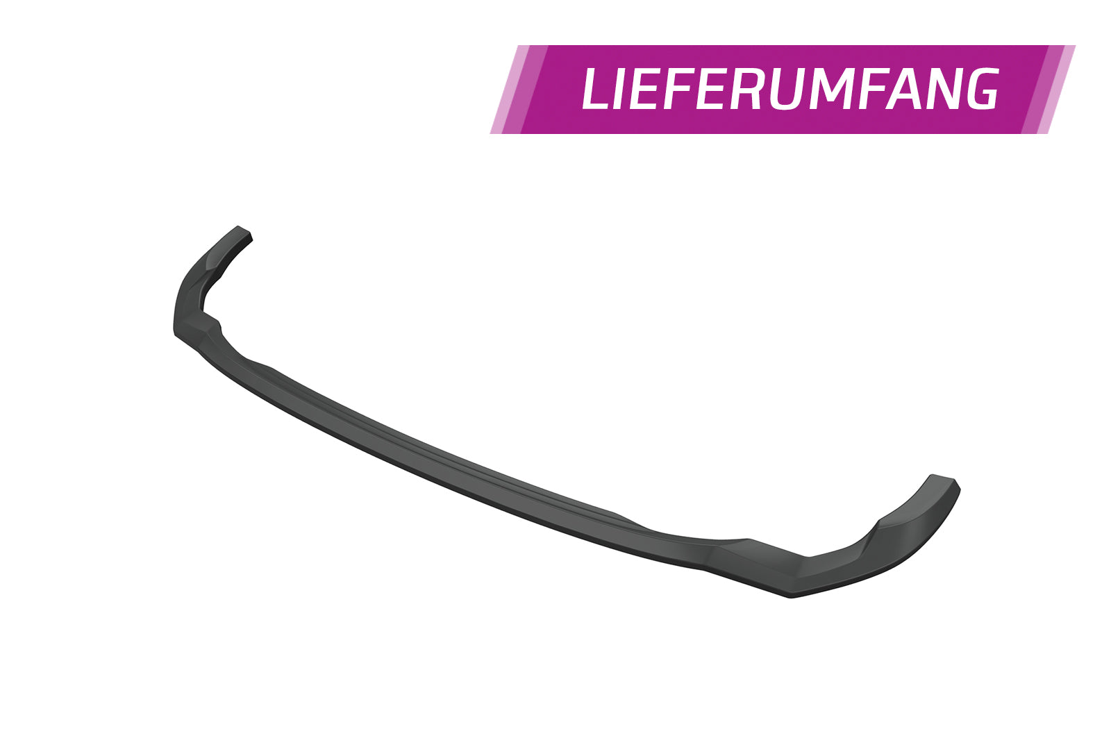 CSR Frontspoiler | Cup-Spoilerlippe mit ABE für VW Polo 6 2G (Typ AW) GTI / R-Line CSL622-G Glossy schwarz Hochglanz (keine Lackierung erforderlich)