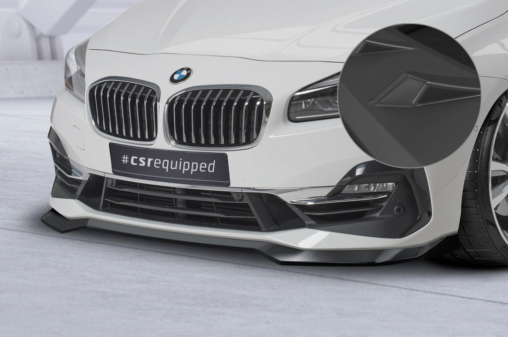CSR Frontspoiler | Cup-Spoilerlippe mit ABE für BMW 2er (F45) Active Tourer CSL623-L Unlackiert roh (Lackierung erforderlich)