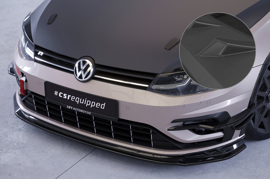 CSR Frontspoiler | Cup-Spoilerlippe mit ABE für VW Golf 7 (Typ AU) R CSL625-L Unlackiert roh (Lackierung erforderlich)