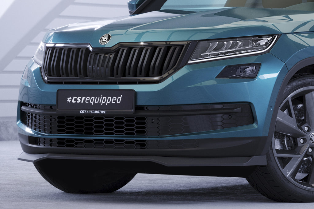 CSR Frontspoiler | Cup-Spoilerlippe mit ABE für Skoda Kodiaq CSL626-L Unlackiert roh (Lackierung erforderlich)