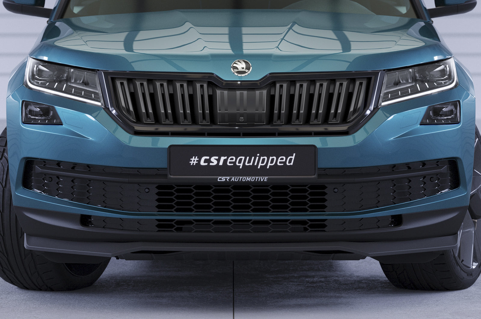 CSR Frontspoiler | Cup-Spoilerlippe mit ABE für Skoda Kodiaq CSL626-L Unlackiert roh (Lackierung erforderlich)