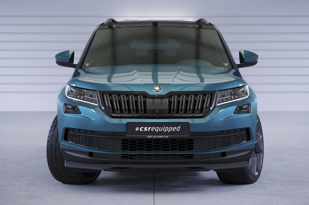 CSR Frontspoiler | Cup-Spoilerlippe mit ABE für Skoda Kodiaq CSL626-L Unlackiert roh (Lackierung erforderlich)