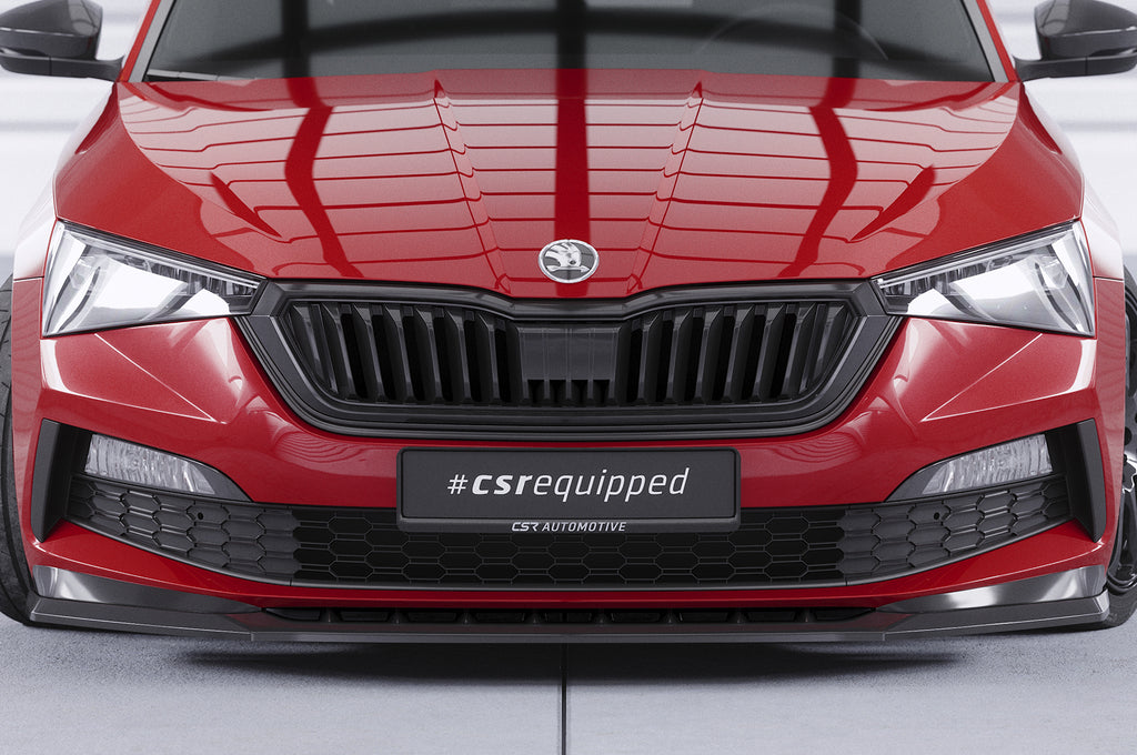 CSR Frontspoiler | Cup-Spoilerlippe mit ABE für Skoda Scala Monte Carlo CSL627-L Unlackiert roh (Lackierung erforderlich)