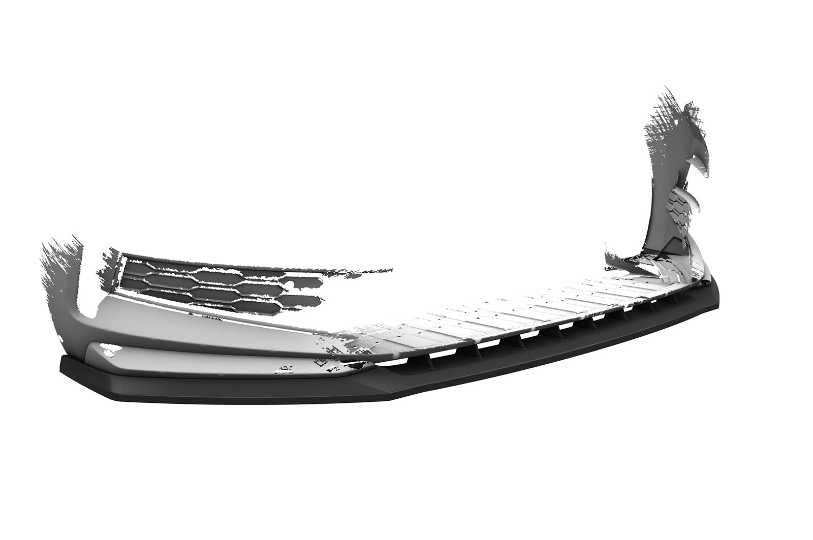 CSR Frontspoiler | Cup-Spoilerlippe mit ABE für Skoda Scala Monte Carlo CSL627-S Strukturiert schwarz matt (keine Lackierung erforderlich)
