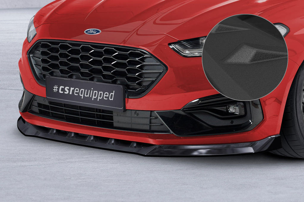 CSR Frontspoiler | Cup-Spoilerlippe mit ABE für Ford Mondeo MK5 BA7  Turnier ST-Line CSL629-S Strukturiert schwarz matt (keine Lackierung erforderlich)