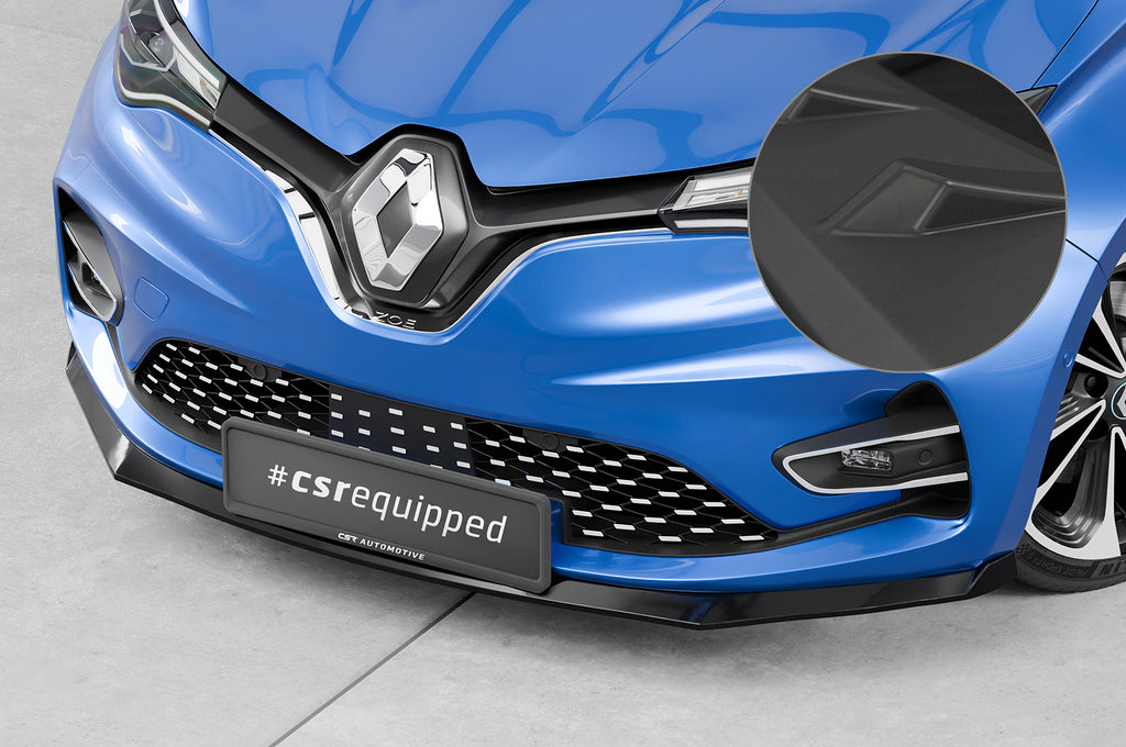 CSR Frontspoiler | Cup-Spoilerlippe mit ABE für Renault Zoe CSL632-L Unlackiert roh (Lackierung erforderlich)
