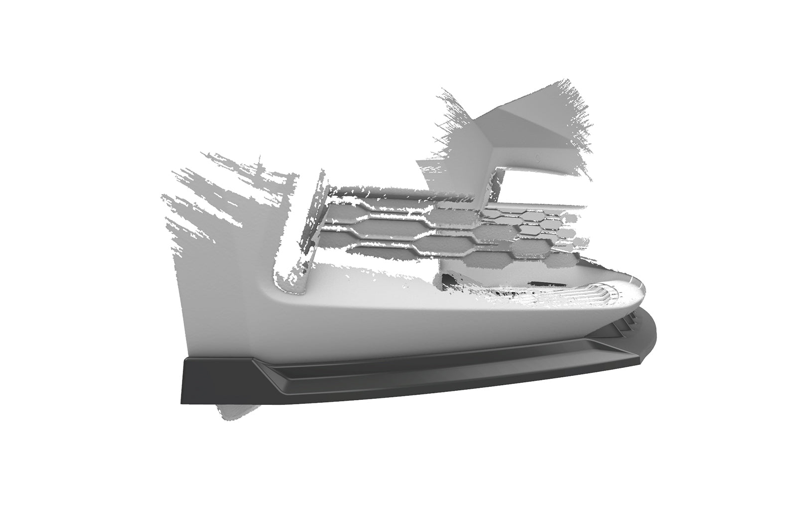 CSR Frontspoiler | Cup-Spoilerlippe mit ABE für Skoda Scala CSL633-G Glossy schwarz Hochglanz (keine Lackierung erforderlich)