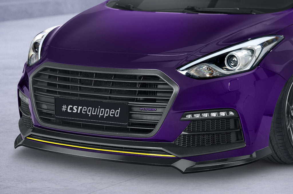 CSR Frontspoiler | Cup-Spoilerlippe mit ABE für Hyundai I30 (GD) Turbo CSL635-L Unlackiert roh (Lackierung erforderlich)