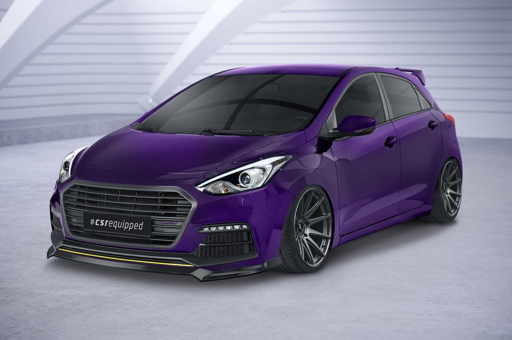 CSR Frontspoiler | Cup-Spoilerlippe mit ABE für Hyundai I30 (GD) Turbo CSL635-L Unlackiert roh (Lackierung erforderlich)