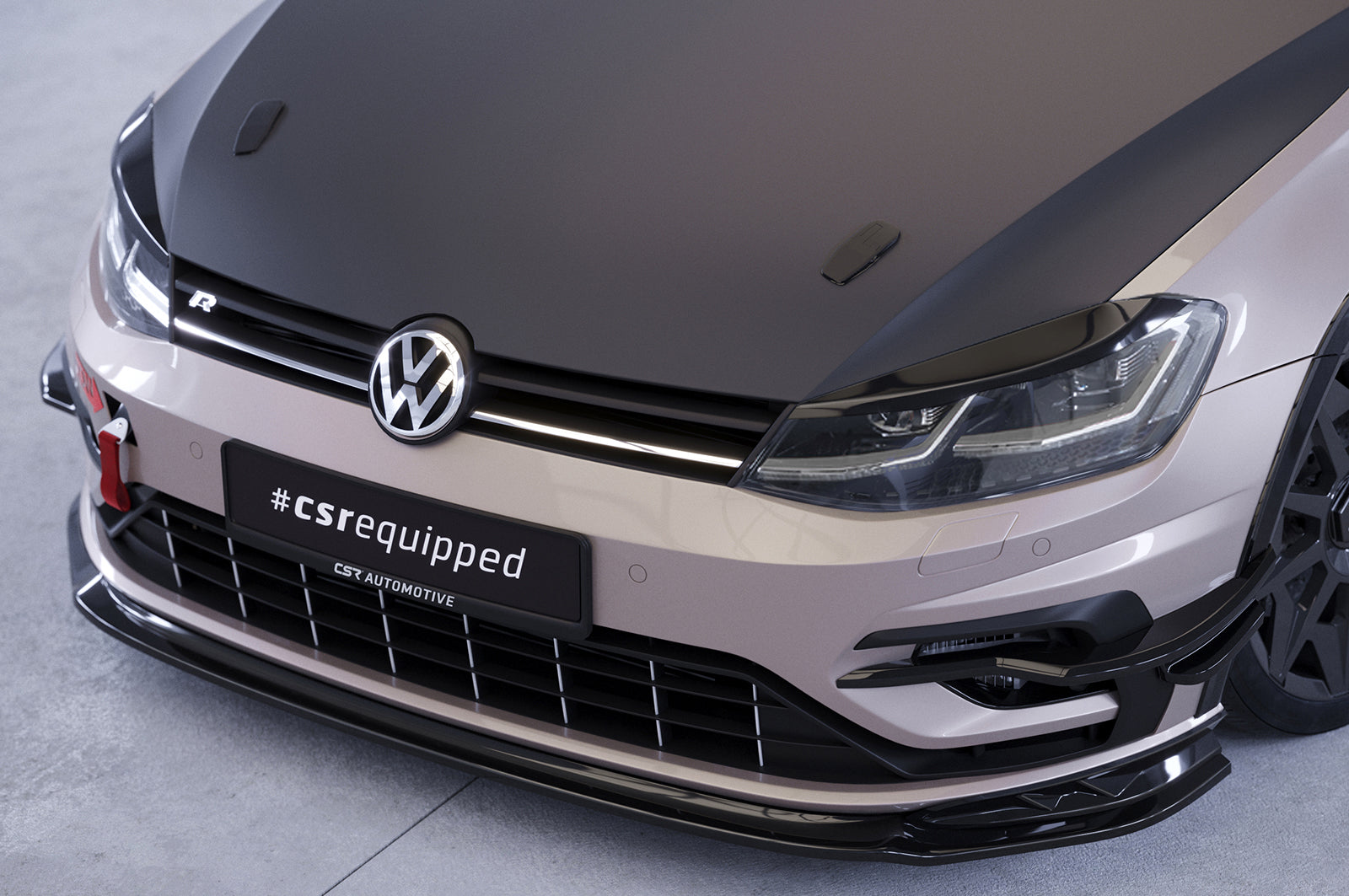 CSR Frontspoiler | Cup-Spoilerlippe / Frontblenden für VW Golf 7 (Typ AU) R CSL636