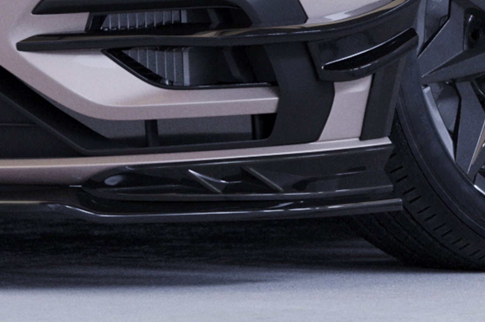 CSR Frontspoiler | Cup-Spoilerlippe / Frontblenden für VW Golf 7 (Typ AU) R CSL636-C Carbon Look Hochglanz (keine Lackierung erforderlich)