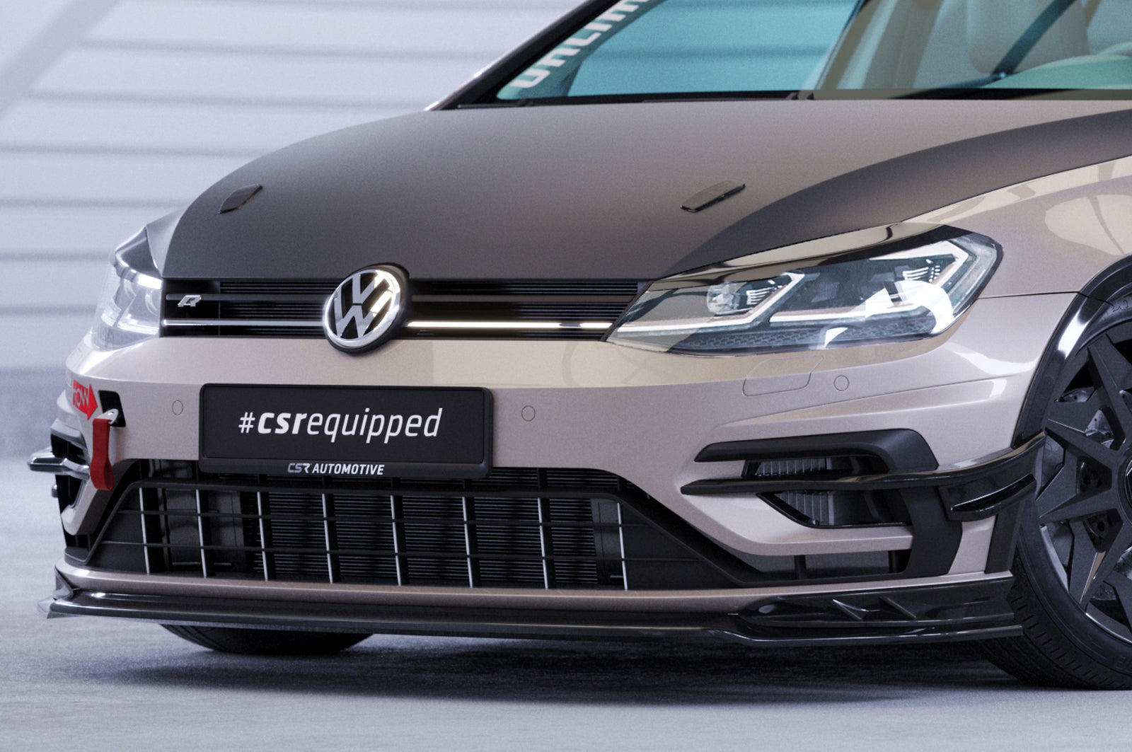 CSR Frontspoiler | Cup-Spoilerlippe / Frontblenden für VW Golf 7 (Typ AU) R CSL636