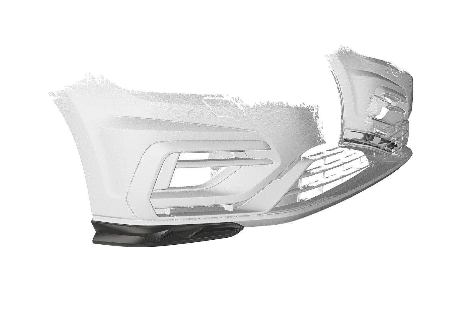 CSR Frontspoiler | Cup-Spoilerlippe / Frontblenden für VW Golf 7 (Typ AU) R CSL636-C Carbon Look Hochglanz (keine Lackierung erforderlich)