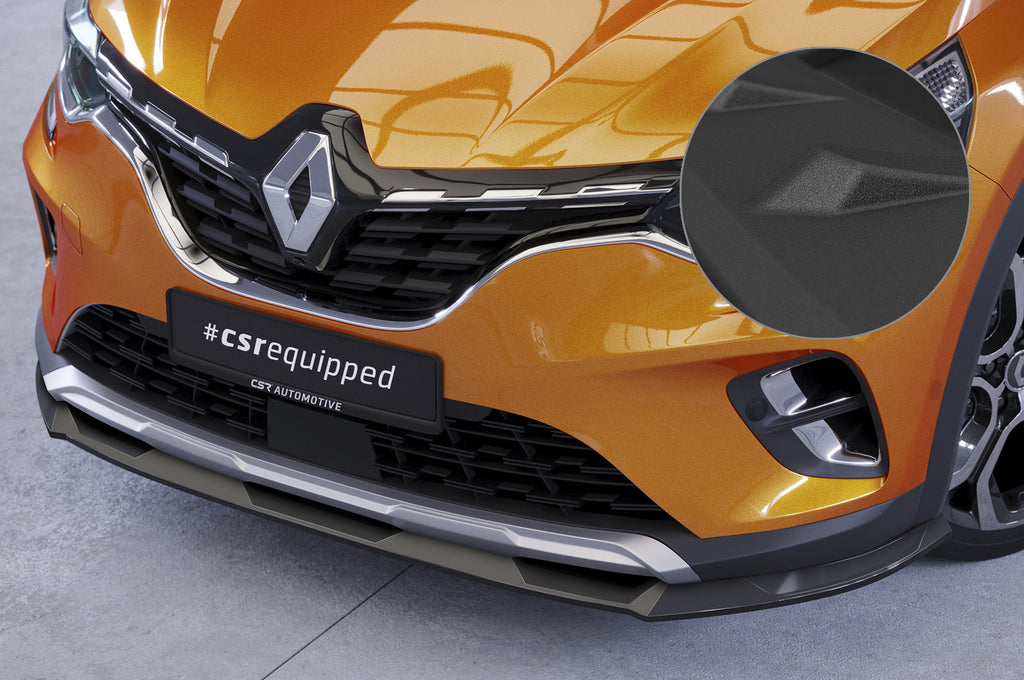 CSR Frontspoiler | Cup-Spoilerlippe mit ABE für Renault Captur 2 CSL637-S Strukturiert schwarz matt (keine Lackierung erforderlich)