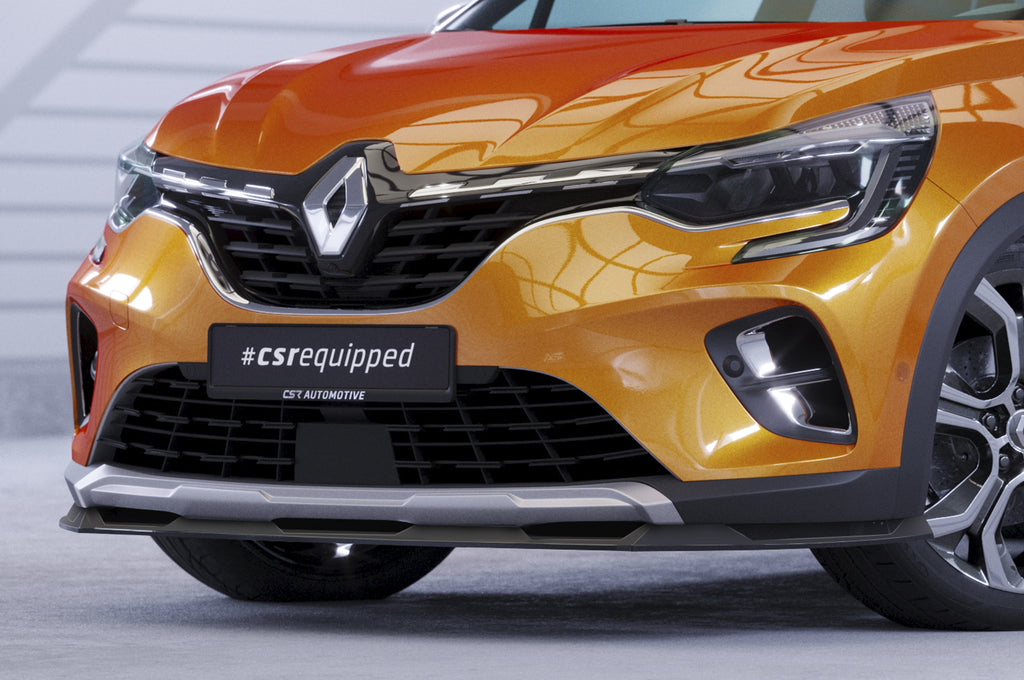 CSR Frontspoiler | Cup-Spoilerlippe mit ABE für Renault Captur 2 CSL637-C Carbon Look Hochglanz (keine Lackierung erforderlich)