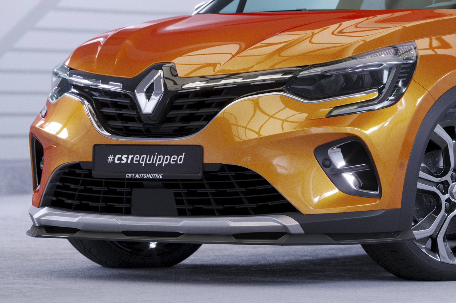 CSR Frontspoiler | Cup-Spoilerlippe mit ABE für Renault Captur 2 CSL637-S Strukturiert schwarz matt (keine Lackierung erforderlich)