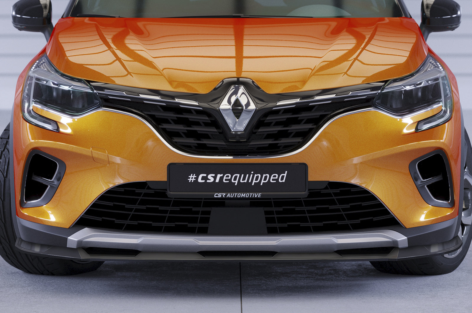 CSR Frontspoiler | Cup-Spoilerlippe mit ABE für Renault Captur 2 CSL637-S Strukturiert schwarz matt (keine Lackierung erforderlich)