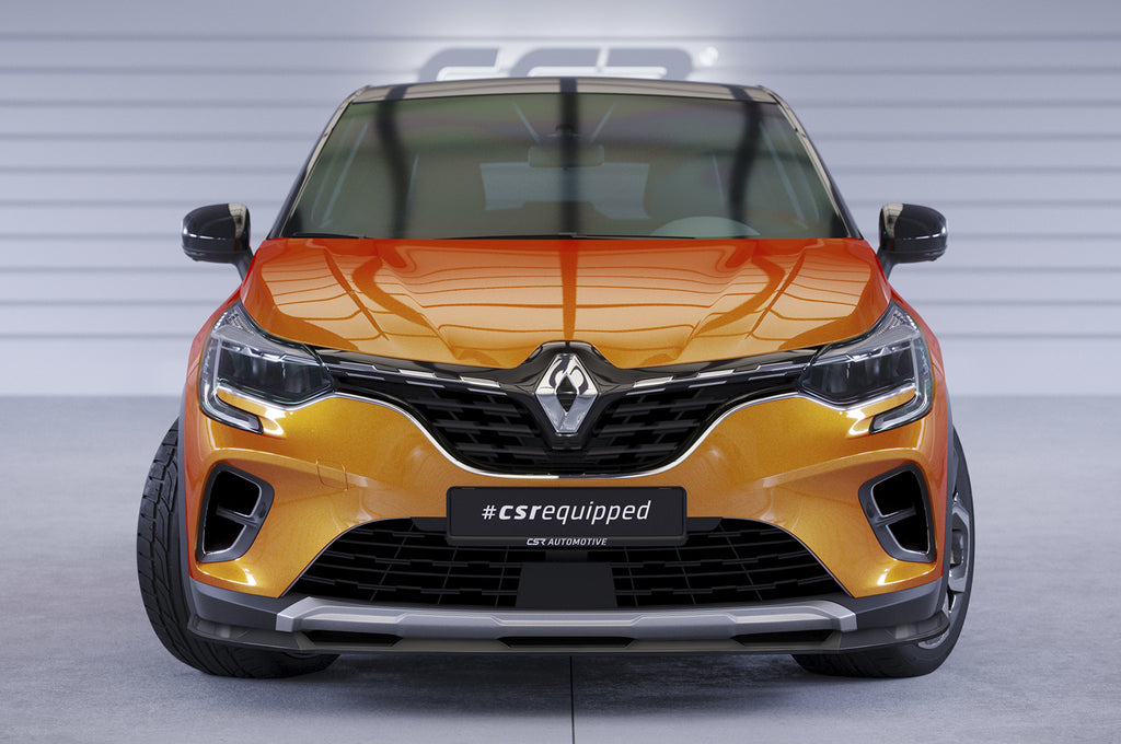 CSR Frontspoiler | Cup-Spoilerlippe mit ABE für Renault Captur 2 CSL637-C Carbon Look Hochglanz (keine Lackierung erforderlich)