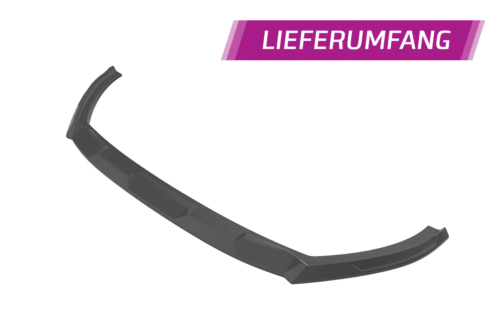 CSR Frontspoiler | Cup-Spoilerlippe mit ABE für Renault Captur 2 CSL637-G Glossy schwarz Hochglanz (keine Lackierung erforderlich)