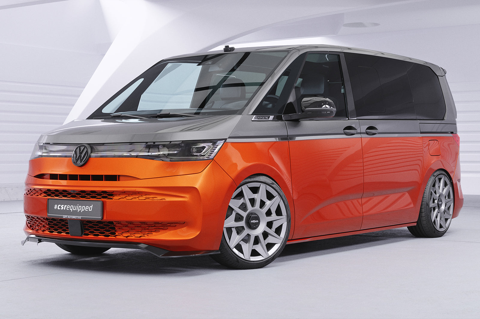 CSR Frontspoiler | Cup-Spoilerlippe mit ABE für VW T7 CSL640-L Unlackiert roh (Lackierung erforderlich)