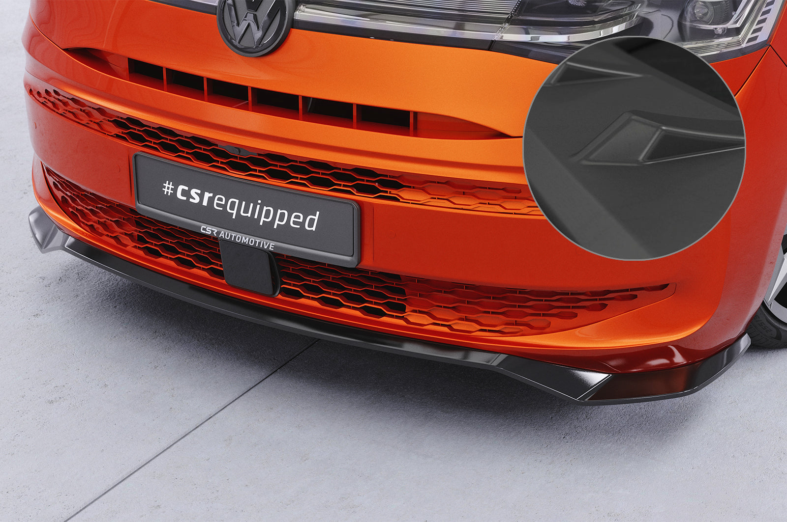 CSR Frontspoiler | Cup-Spoilerlippe mit ABE für VW T7 CSL640-L Unlackiert roh (Lackierung erforderlich)