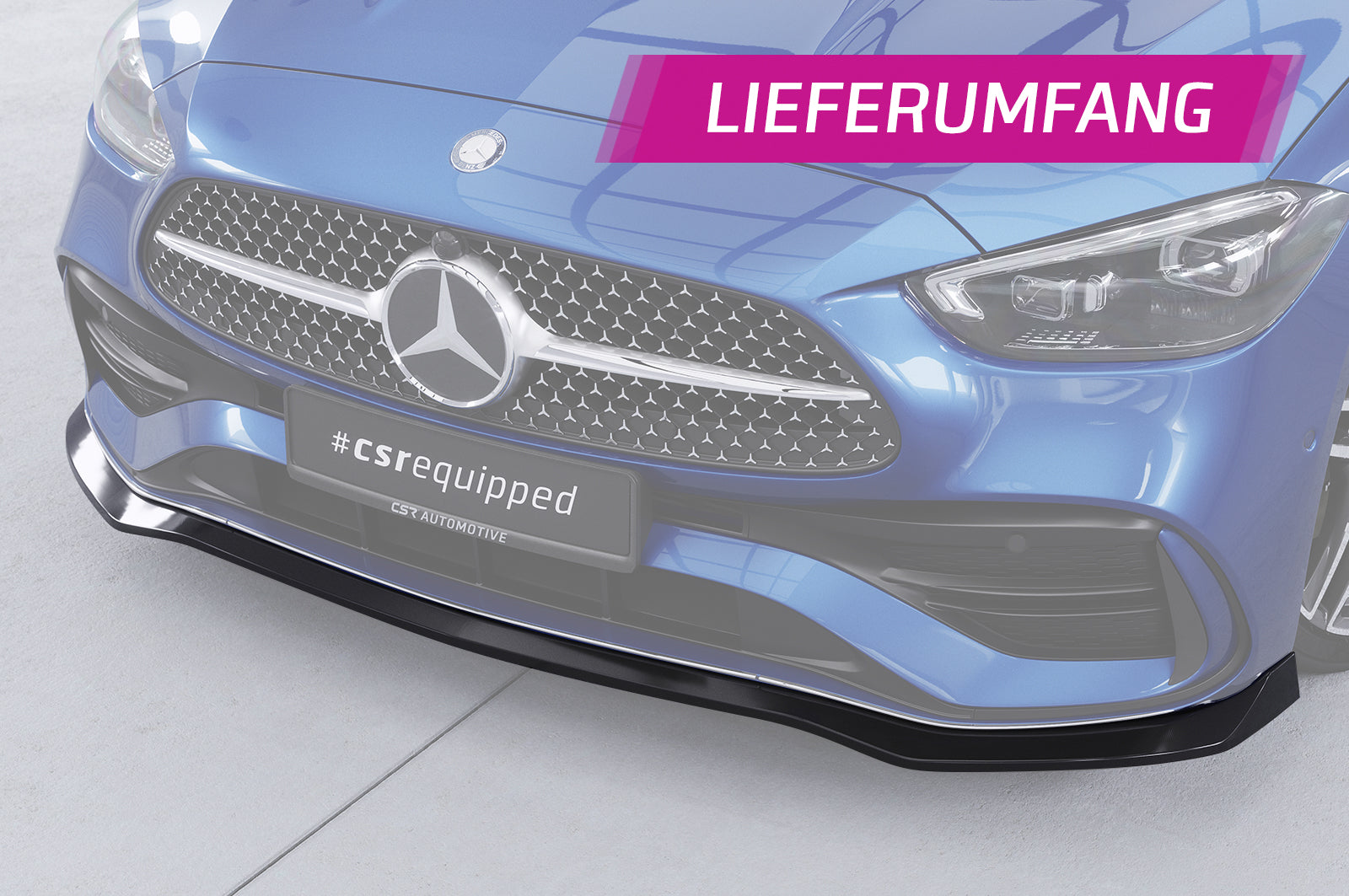 CSR Frontspoiler | Cup-Spoilerlippe mit ABE für Mercedes-Benz C-Klasse W206 / S206 AMG-Line CSL641