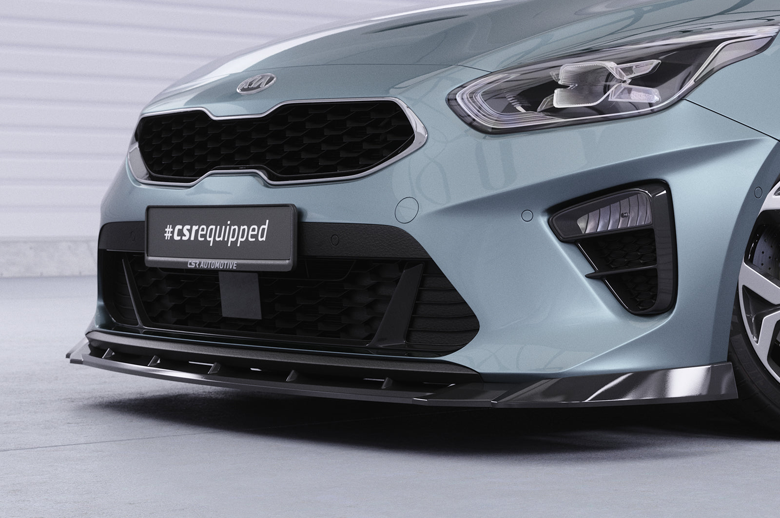 CSR Frontspoiler | Cup-Spoilerlippe mit ABE für Kia Ceed (CD) CSL643-S Strukturiert schwarz matt (keine Lackierung erforderlich)